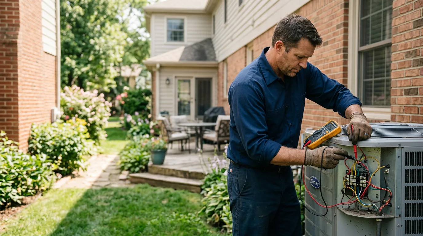 HVAC technician working near Seaman, OH